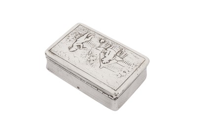 Lot 5 - A William IV sterling silver snuff box, London 1835 by Charles Rawlings and William Summers
