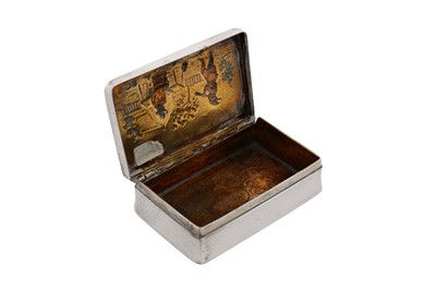 Lot 5 - A William IV sterling silver snuff box, London 1835 by Charles Rawlings and William Summers