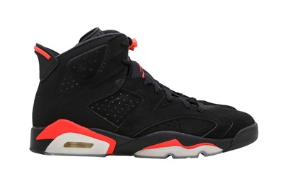 Lot 134 - Air Jordan 6 Men's Retro Black Infrared Sneaker - Size 44.5