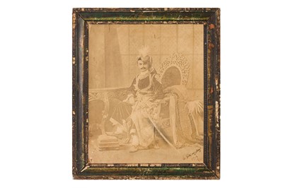 Lot 58 - PHOTOGRAPHIC PRINT OF AN INDIAN PRINCE