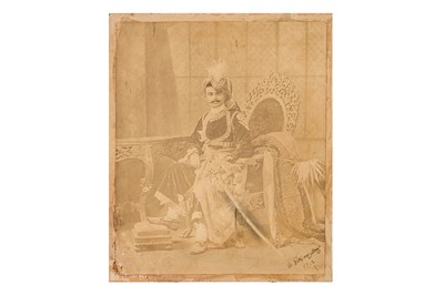 Lot 58 - PHOTOGRAPHIC PRINT OF AN INDIAN PRINCE