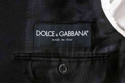 Lot 155 - Dolce & Gabbana Men's Black Wool Evening Jacket - Size 48