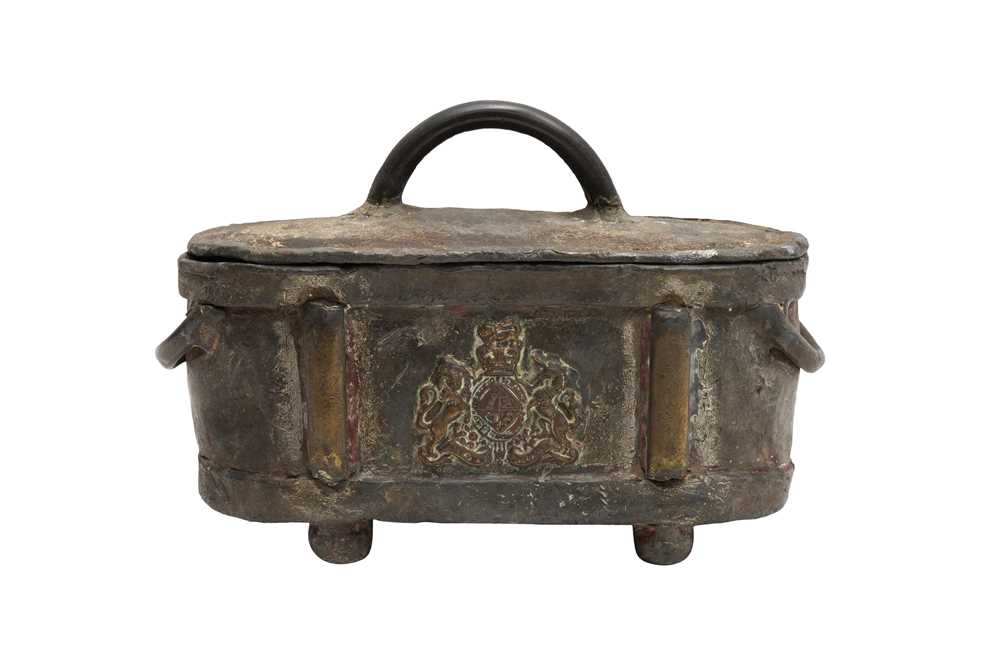 Lot 163 - A GEORGE III ERA LEAD TOBACCO JAR