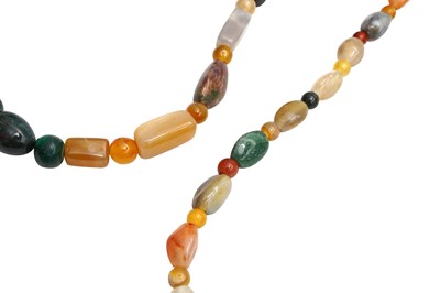 Lot 7 - TWO HARDSTONE NECKLACES
