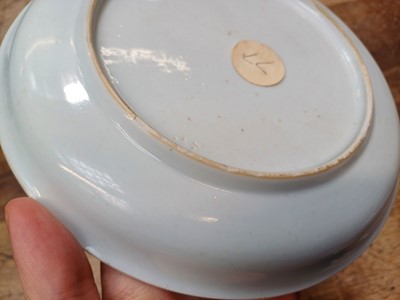 Lot 21 - A CHINESE FAMILLE-VERTE 'LADIES READING' DISH