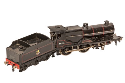 Lot 127 - A BASSETT-LOWKE O GAUGE CLOCKWORK COMPOUND TYPE LOMOTIVE AND TENDER