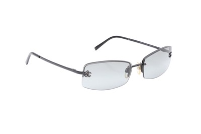 Lot 461 - Chanel Black CC Rectangle Sunglasses