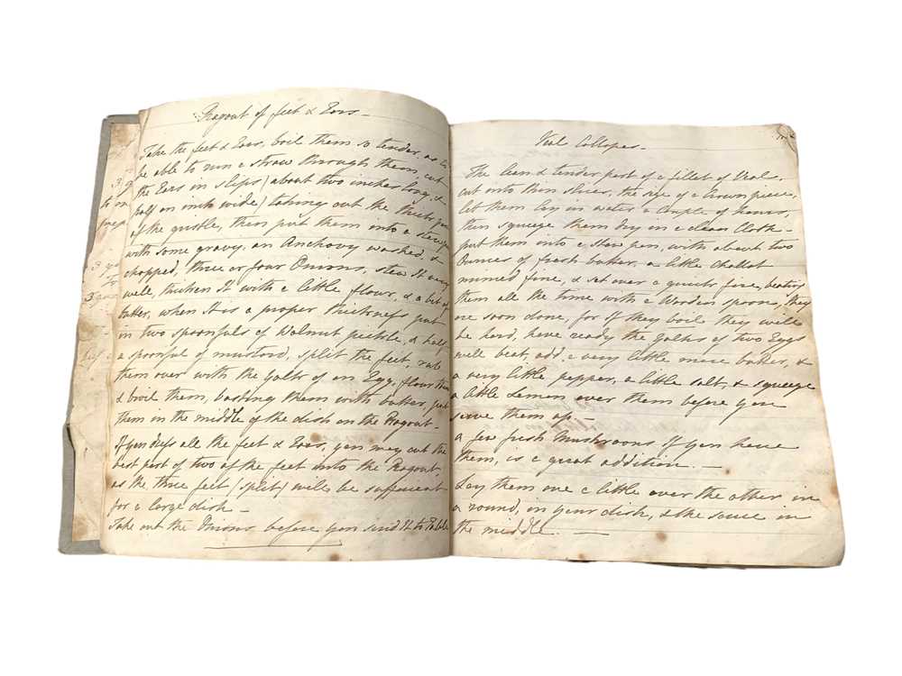 Lot 136 - Mss Recipe note book [c. 1850]