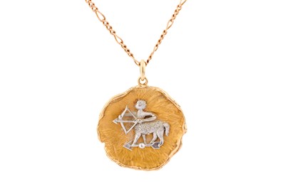 Lot 246 - A SAGITTARIUS PENDANT NECKLACE