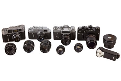 Lot 126 - A Selection of Russian Cameras