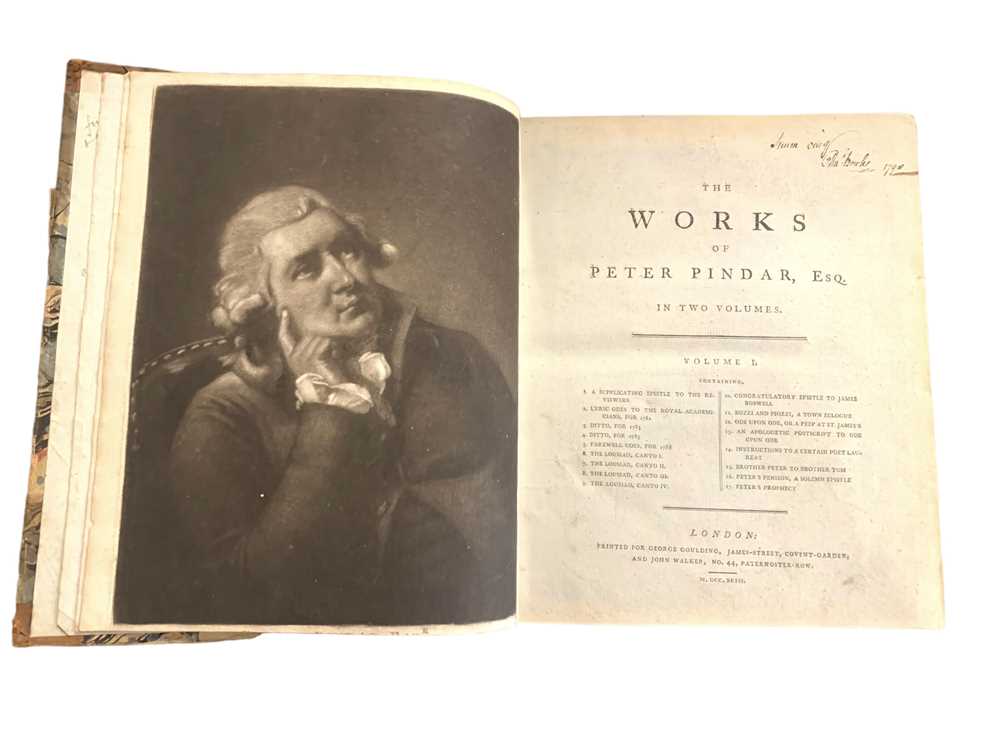 Lot 155 - Pindar [John Wolcot] The Works, 1793