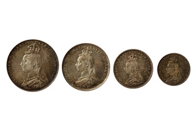Lot 144 - VICTORIA (1837 - 1901), 4X MAUNDY COINS