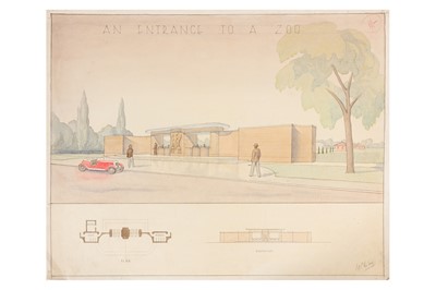Lot 199 - Archive of architect Ivor Herne, works in India, architectural illustrations, plans, stage designs and sketches etc