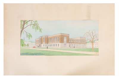 Lot 199 - Archive of architect Ivor Herne, works in India, architectural illustrations, plans, stage designs and sketches etc