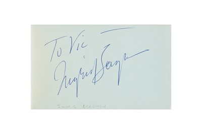 Lot 15 - From a Gentleman's Collection. Autograph Album incl. Ingrid Bergman
