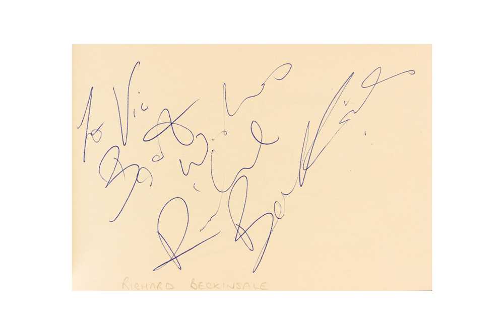 Lot 24 - From a Gentleman's Collection. Autograph Album Incl. Richard Beckinsale
