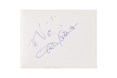 Lot 3 - From a Gentleman's Collection. Autograph Album Incl. Cary Grant