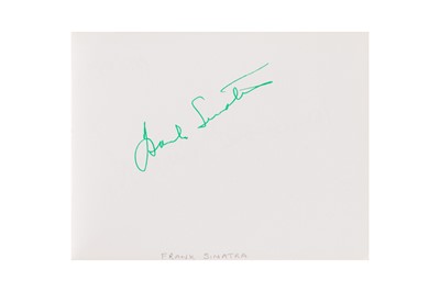 Lot 9 - From a Gentleman's Collection. Autograph Album Incl. Frank Sinatra