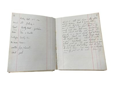 Lot 13 - Astor. Hunting Diary, Mss. 1900-01