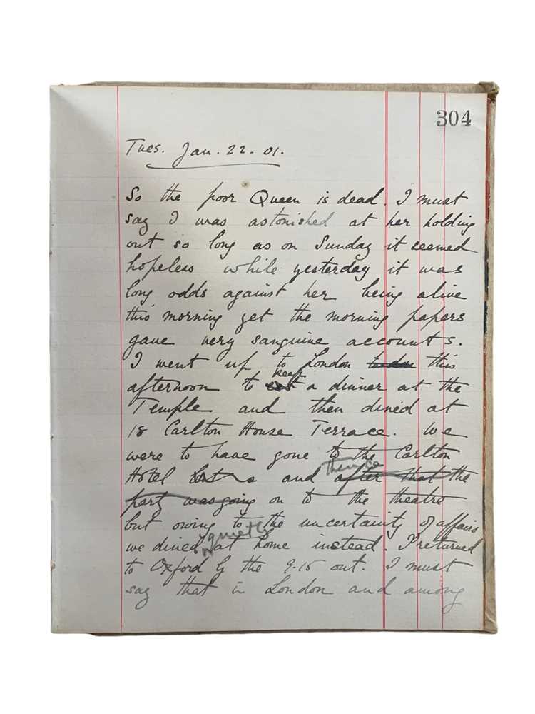 Lot 13 - Astor. Hunting Diary, Mss. 1900-01