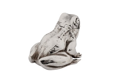 Lot 36 - A Victorian sterling silver novelty mustard pot, London 1879 by John Septimus Beresford