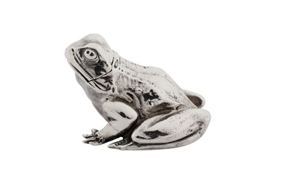 Lot 36 - A Victorian sterling silver novelty mustard pot, London 1879 by John Septimus Beresford