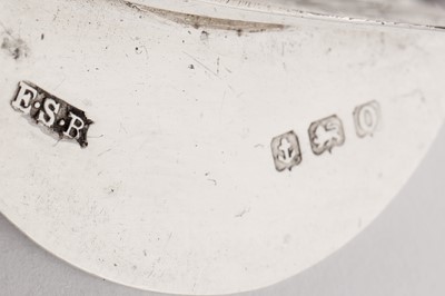 Lot 73 - A pair of Edwardian sterling silver and tortoiseshell place card or menu holders, Birmingham 1913 by E S Barnsley