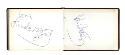 Lot 21 - From a Gentleman's Collection. Autograph Album Incl. Paul & Linda McCartney