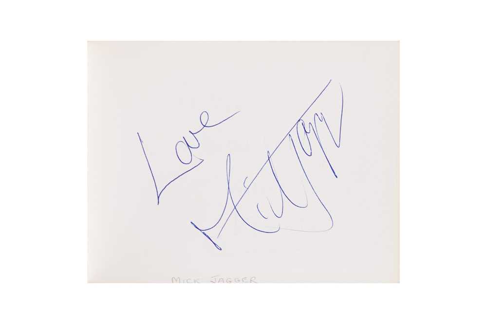 Lot 20 - From a Gentleman's Collection. Autograph Album Incl. Mick Jagger