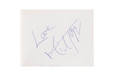 Lot 20 - From a Gentleman's Collection. Autograph Album Incl. Mick Jagger