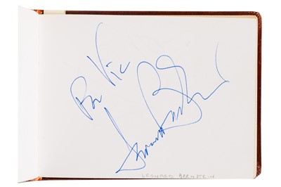 Lot 17 - From a Gentleman's Collection. Autograph Album Incl. Leonard Bernstein