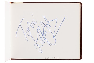 Lot 8 - From a Gentleman's Collection. Autograph Album Incl. Elton John