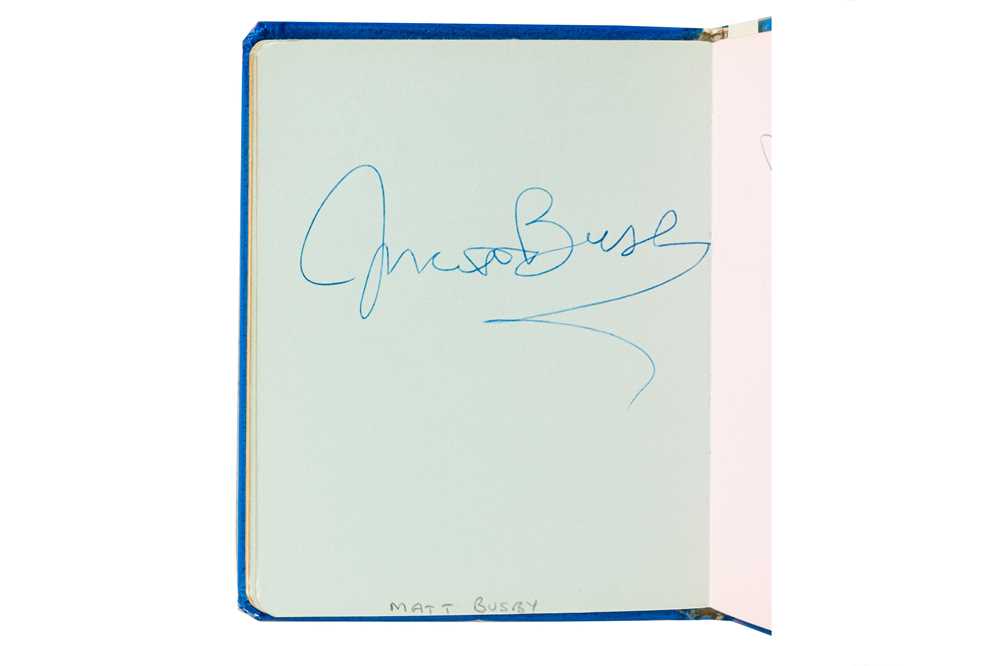 Lot 37 - From a Gentleman's Collection. Autograph Albums Incl. Matt Busby