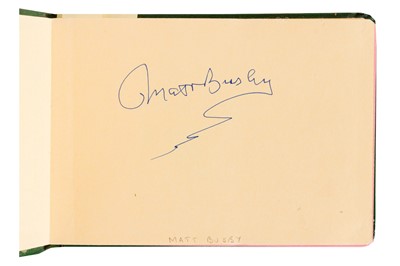 Lot 18 - From a Gentleman's Collection. Autograph Album Incl. Matt Busby