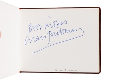 Lot 30 - From a Gentleman's Collection. Autograph Albums Incl. Alan Rickman