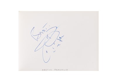 Lot 1 - From a Gentleman's Collection. Autograph Album Incl. Aretha Franklin