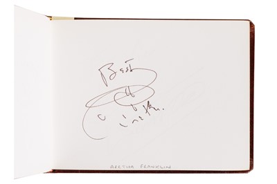 Lot 1 - From a Gentleman's Collection. Autograph Album Incl. Aretha Franklin
