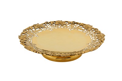 Lot 296 - A George V sterling silver gilt tazza or comport, Sheffield 1927 by Sibray, Hall and Co Ltd