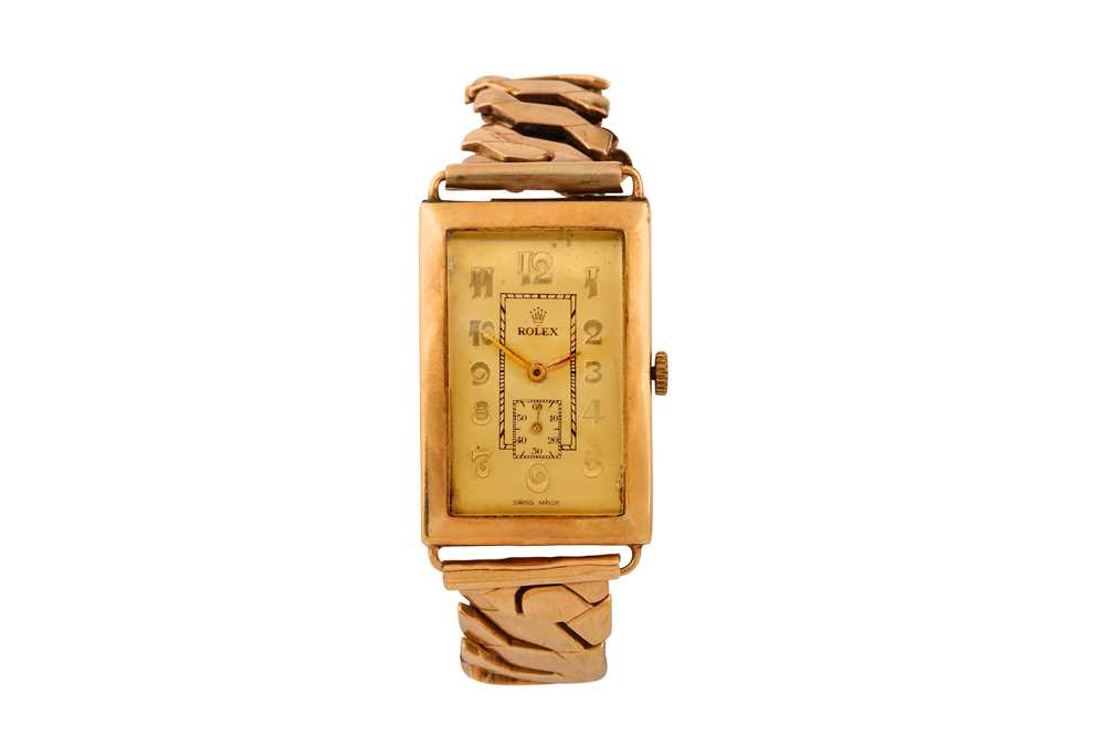 Lot 446 - VINTAGE ROLEX WRISTWATCH - 9K GOLD