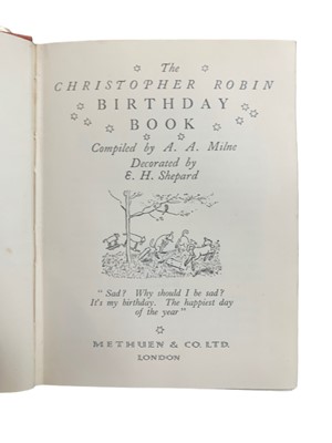 Lot 192 - Milne. House at Pooh Corner; Christopher Robin Birthday Book, 1928, 1930