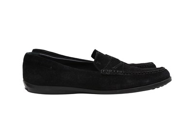 Lot 154 - Tod's Black Driving Moccasin Loafer - Size 38.5