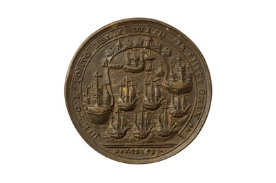 Lot 119 - 1739 ADMIRAL VERNON PORTO BELLO MEDAL.