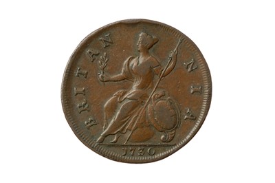Lot 40 - GEORGE II (1727 - 1760), 1730 HALFPENNY.