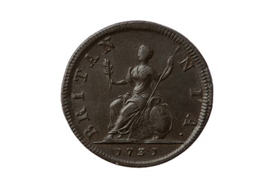Lot 42 - GEORGE II (1727 - 1760), 1731 FARTHING.