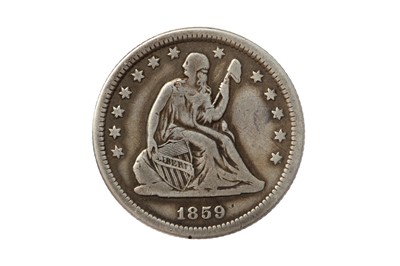 Lot 374 - USA, 1860-O 25 CENTS/QUARTER DOLLAR.