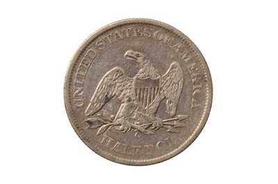 Lot 375 - USA, 1861-O 50 CENTS/HALF DOLLAR. CONFEDERATE ISSUE -  BISECTED DATE, WB-103.