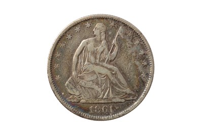 Lot 375 - USA, 1861-O 50 CENTS/HALF DOLLAR. CONFEDERATE ISSUE -  BISECTED DATE, WB-103.