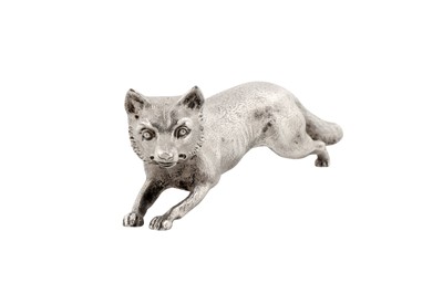 Lot 38 - A George V sterling silver novelty pepper pot, London 1910 by Alfred Clark