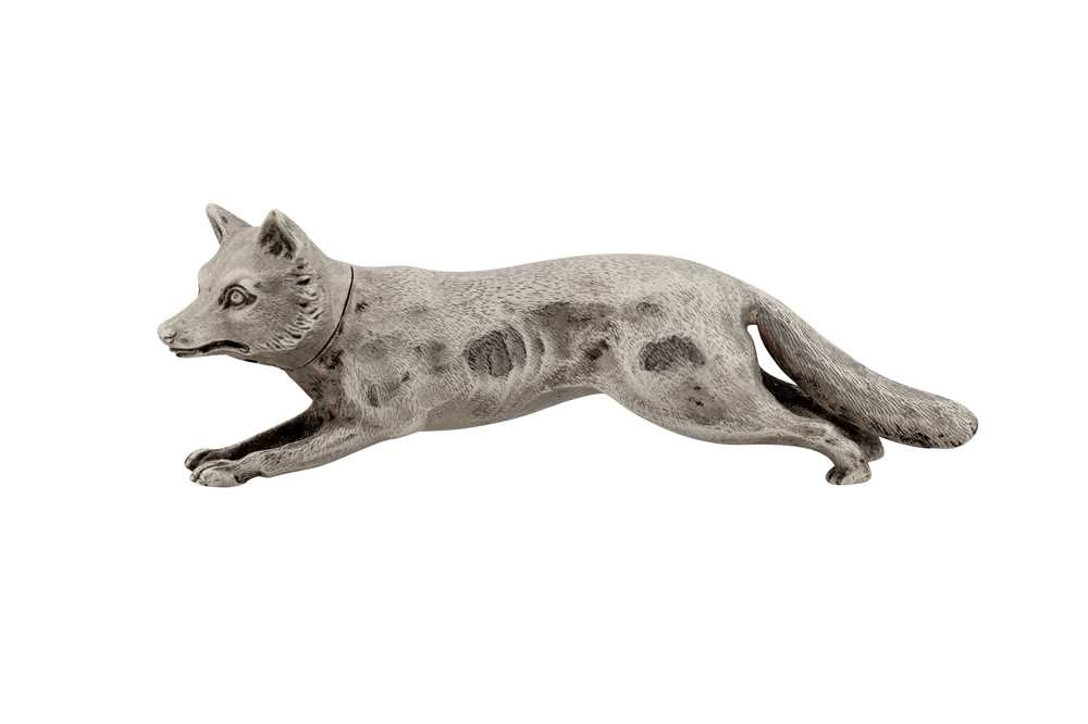 Lot 38 - A George V sterling silver novelty pepper pot, London 1910 by Alfred Clark