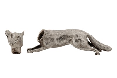 Lot 38 - A George V sterling silver novelty pepper pot, London 1910 by Alfred Clark